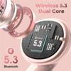 Heart-Shaped Wireless Earbuds, Cute Small  Earbuds Wireless Bluetooth For Small Ears Canals Women