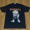 Madonna Celebration Tour 2024 T-Shirt Größe MEDIUM Doppelseitig Schwarz Vintage Gewaschen Grafik Dehnbar Designer Kleidung