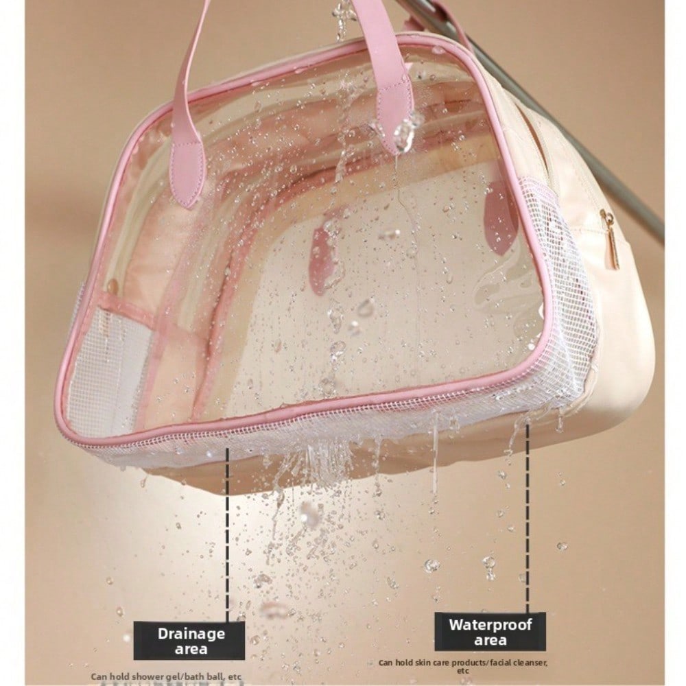 Keystone Dry And Wet Separation Toilet Bag Cosmetic Bag Women's Portable Large-Capacity Travel Storage Bag Swimming Bath Waterproof Bag