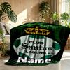 Custom Name Personalized Club Santos Laguna Print Blanket, Home Decor, Bedroom, Sofa, Camping, Couch, Gifts for Birthday Christmas
