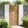 Garden Gate 85 X 175 Cm Corten Steel Tree Design