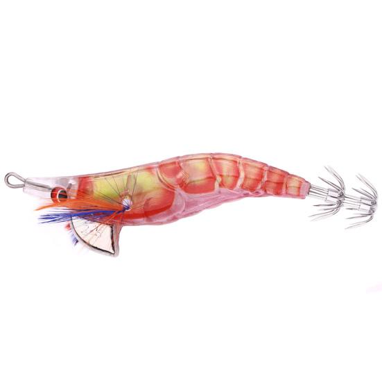 Artificial Lure Shrimp Fake Bait with Sharp Hook Realistic Looking Bright Color Lightweight Portable Bionic Bait Hard Lure