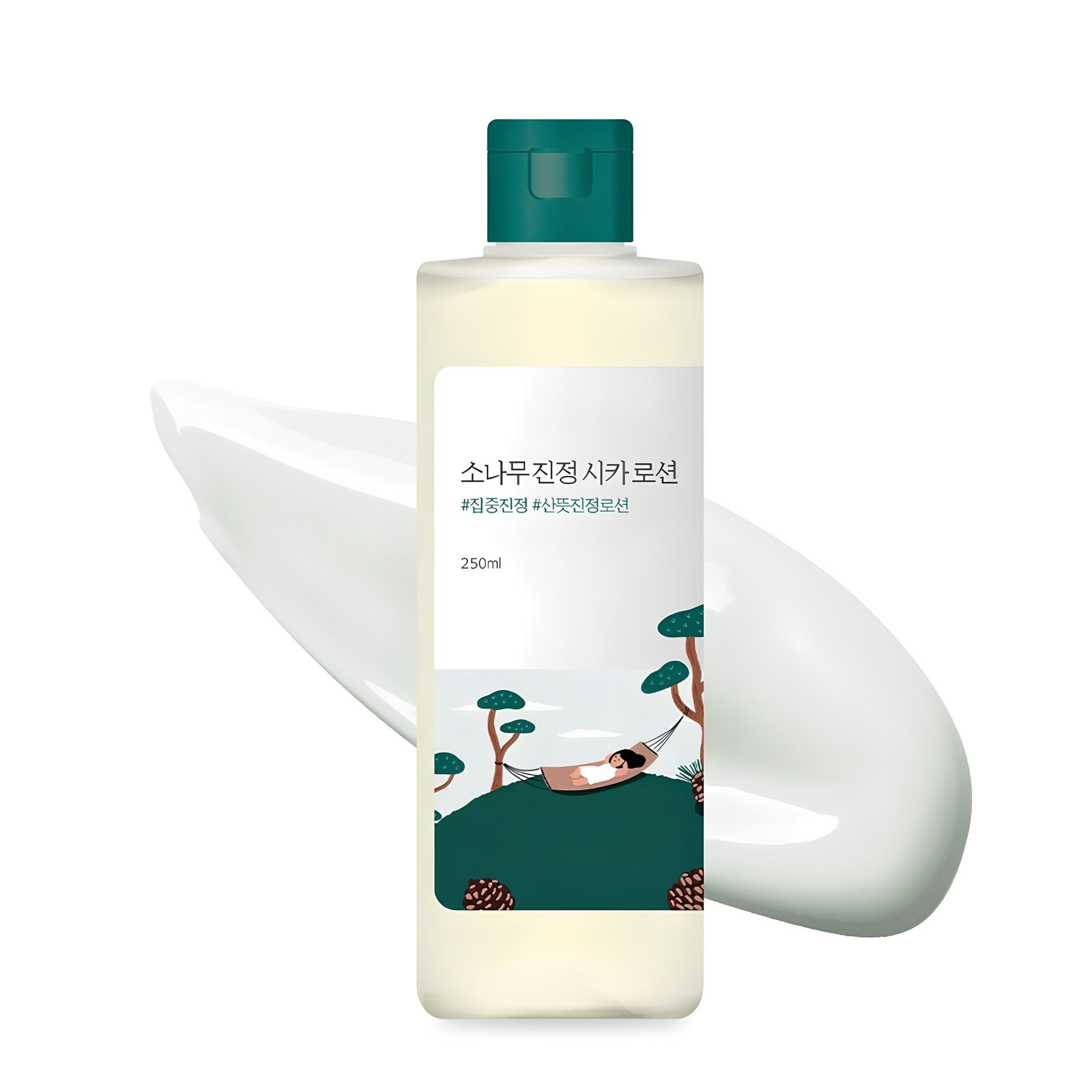 ROUND LAB Pine Calming Cica Lotion Soothing Facial Moisturizer 250ml