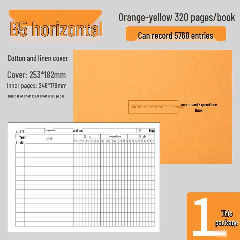 Subsidiary Ledger: Income & Expenditure Accounting Book for Business