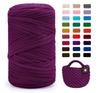 Chunky Large Roll 400g T-shirt Yarn for DIY Knitting, Crochet, Bags & Floor Mats