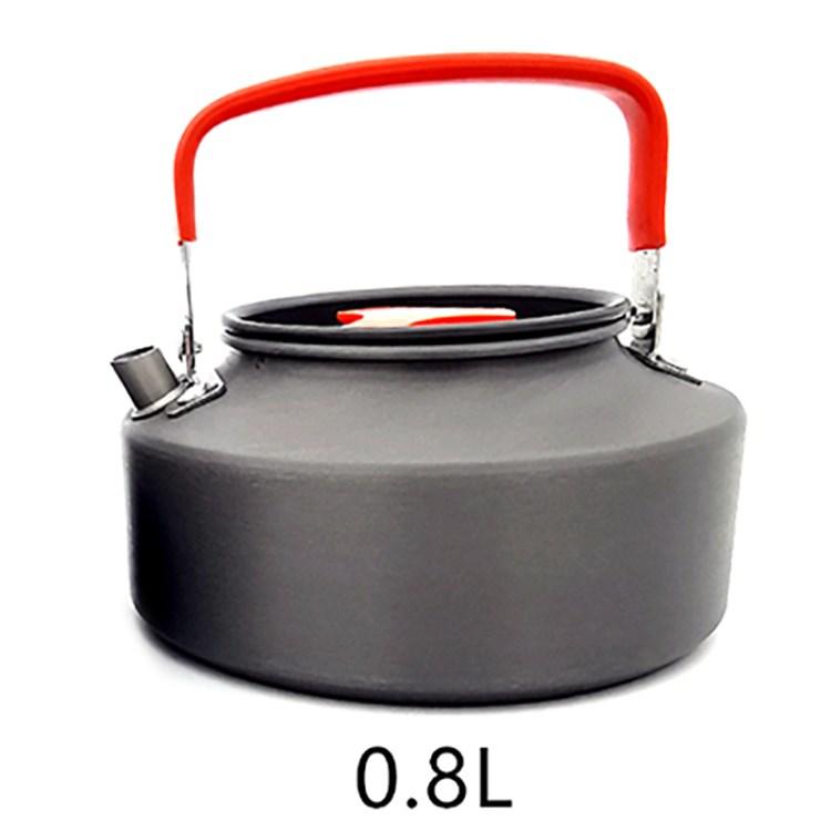 

Outdoor Camping Kettle Portable Coffee Pot Lightweight Hiking Gear Portable Teapot Green/0.8L