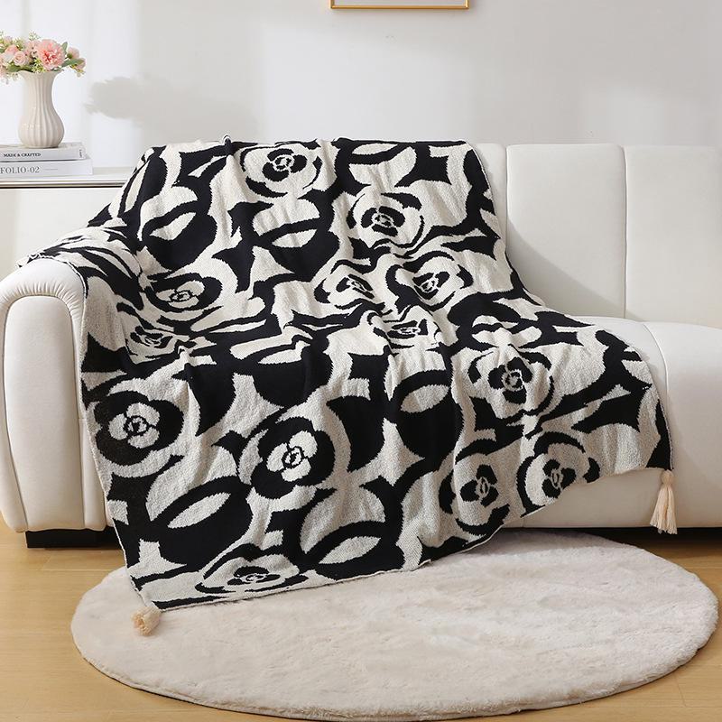 Decke mit nordischem geometrischem Muster für Wohnzimmer, Sofa, Büro, Bett