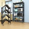 Portable Folding Storage Rack for Study or Living Room