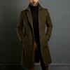 Multi-Color Wool Mid-Length Windbreaker Coat for Men – Available in Various Sizes