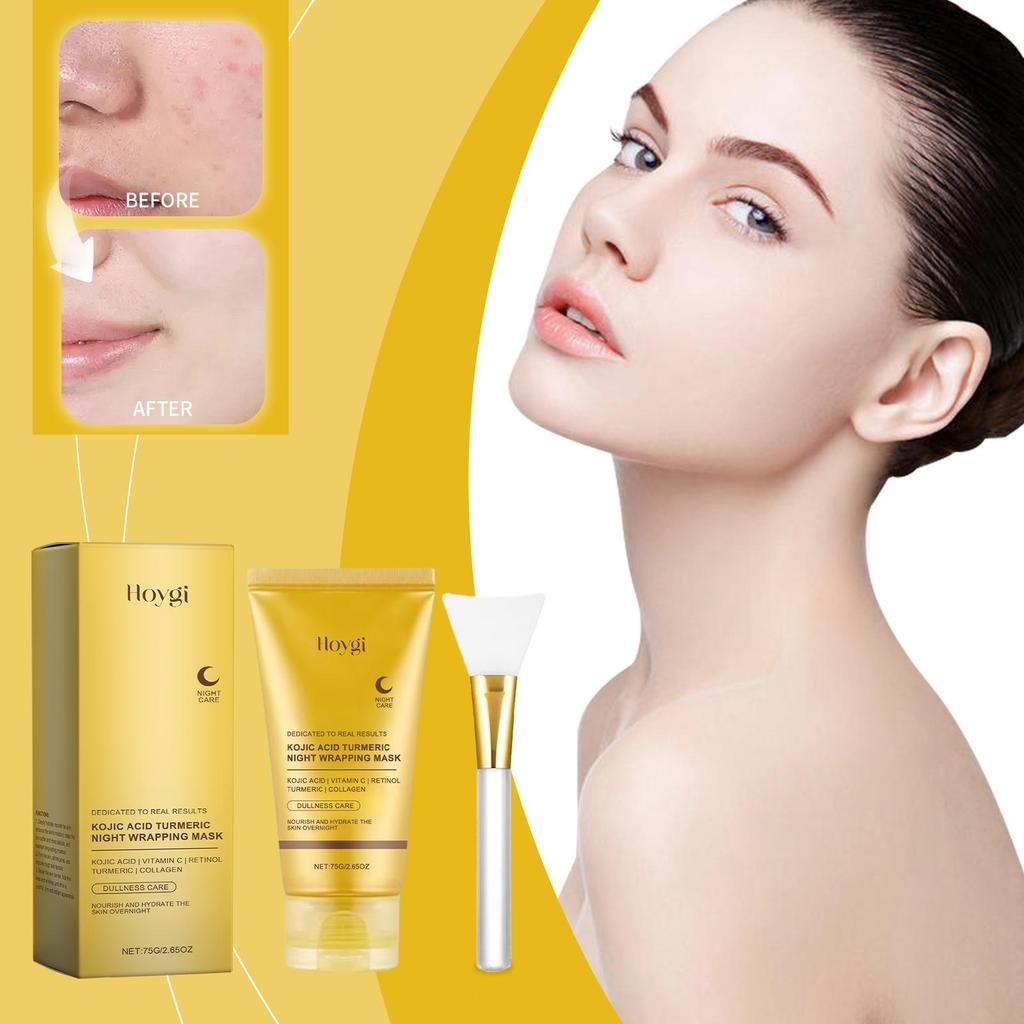 Hoygi Turmeric Collagen Rip-Off Mask Gently Cleanses, Moisturizes, Nourishes and Smoothes the Face.