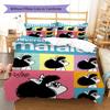 Mafalda Pattern Bedding,Quilt Set Quilt Cover Pillowcase Home Birthday Gift (1 * Duvet Cover + 2 * Pillowcase, Without Core)