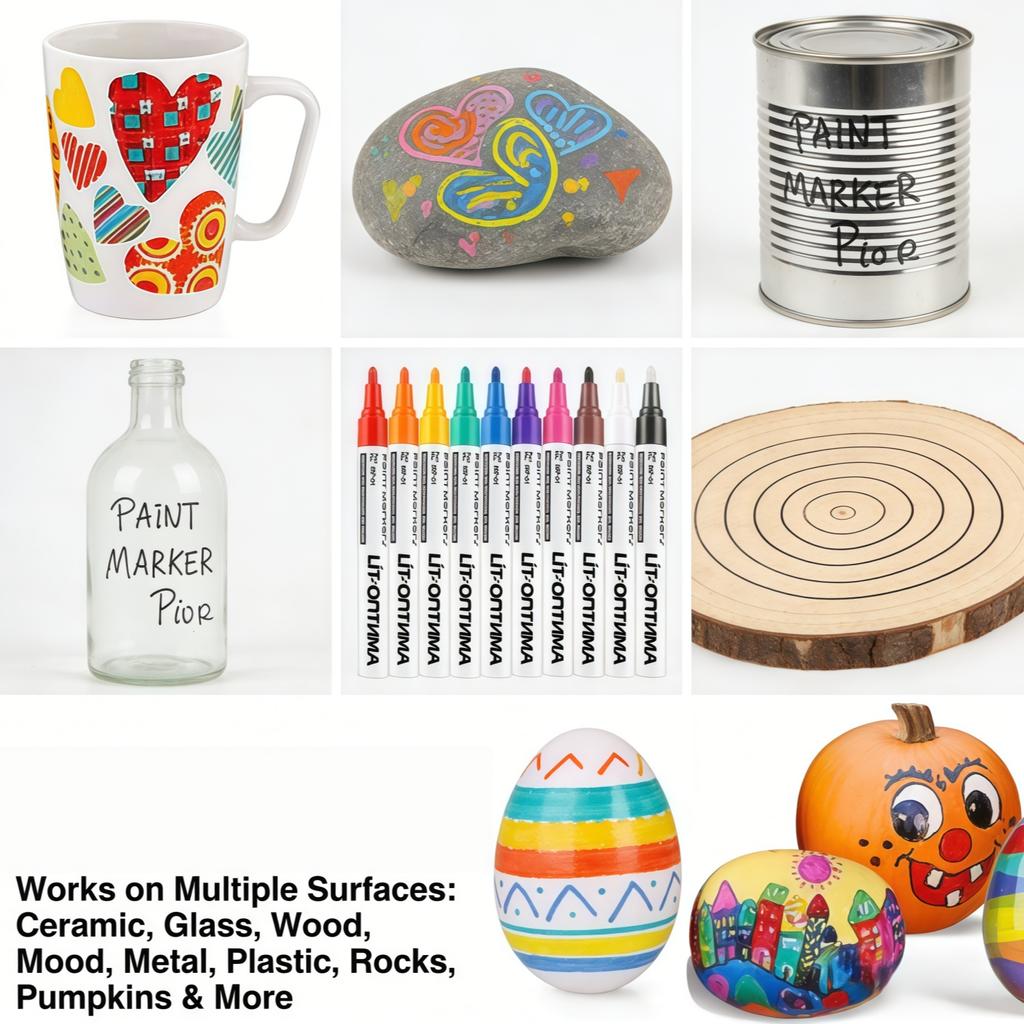 Stone & Rock Pens — Waterproof Paint Markers For Parties, Rock Painting, And Holiday Gifts