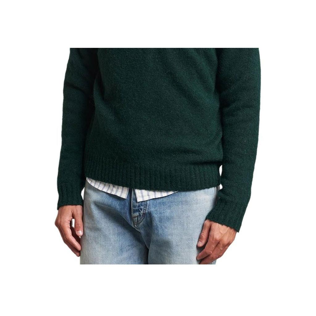 Polo Ralph Lauren Solid Color Crew Neck Knitted Sweater Men sweater Green MNPOSWE16810272-D08