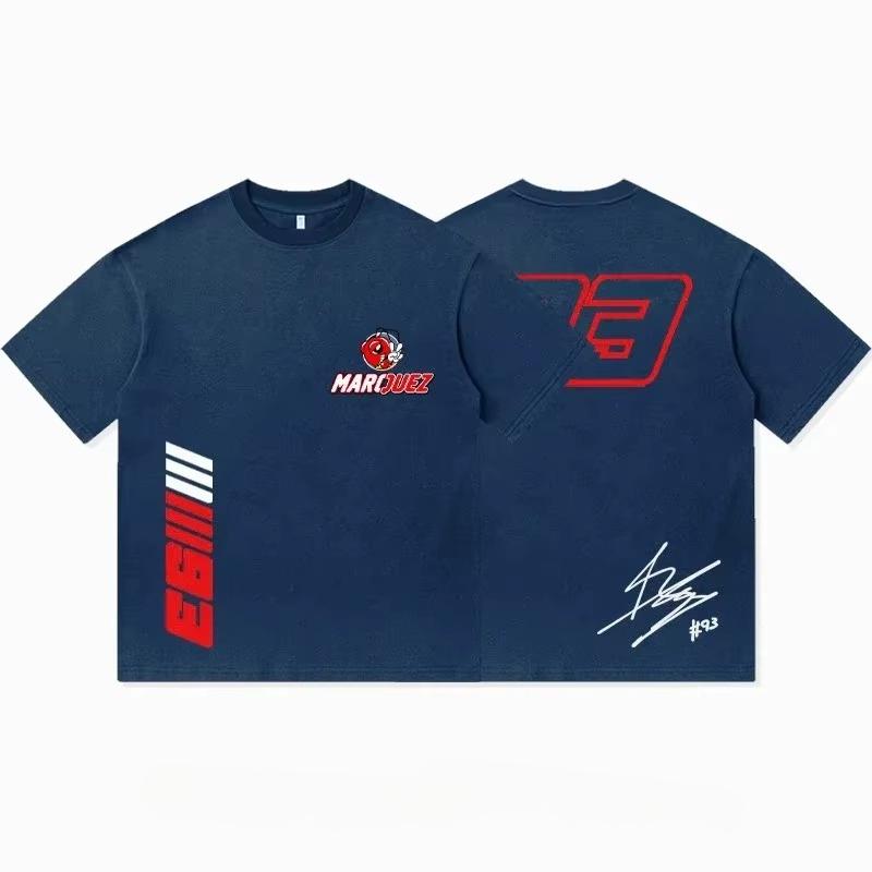 2025 Men's Women's Marc Cotton T-shirt Marquezs and 93 Ant Engine Graphic Summer Sleeves Short Streetwear S-3XL Cool T-shirt