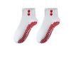New Cotton Pilates Socks Breathable Sweat-absorbent Heart Embroidery Socks Casual Non-Slip Grip Mid Tube Socks