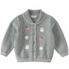 DAVE & BELLA Girls' Anti-Static Knitted Cotton Cardigan