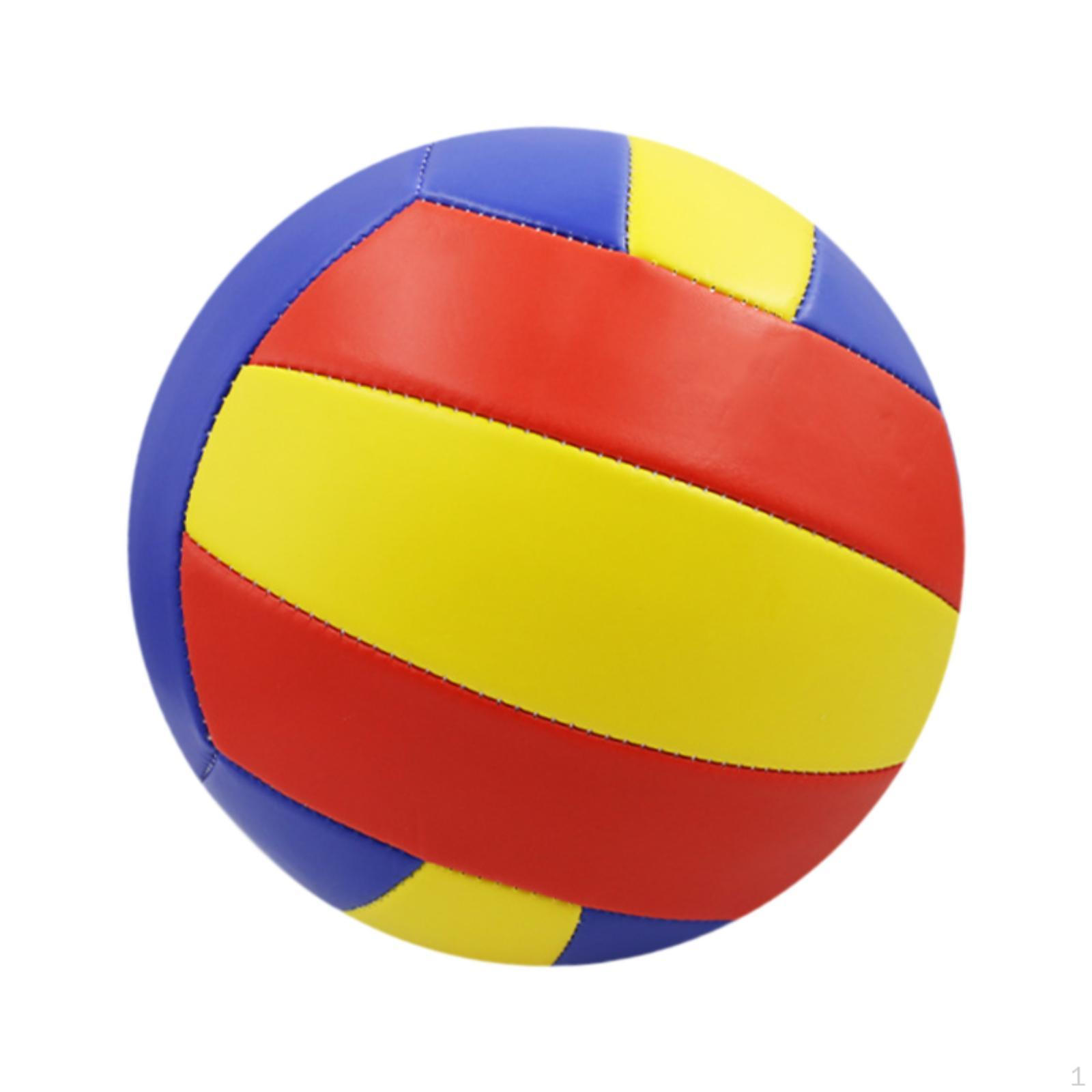 

Волейбольный мяч размера 5 для пляжных игр, соревнований, плотный, водонепроницаемый, официальный мяч для игр в бассейне Yellow Blue Red
