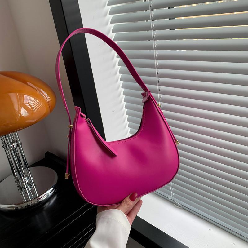 Stylish Urban Chic Small Pu Shoulder Bag 2023 Summer Trendy Underarm Bag For Women