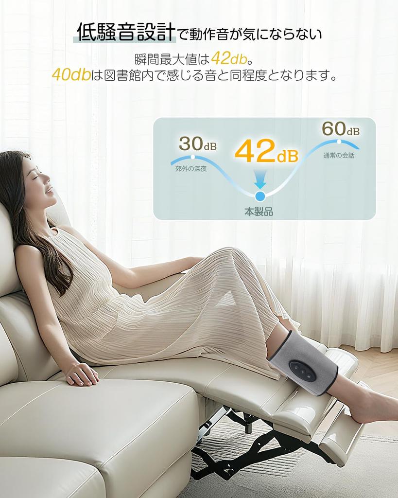 Calf Care New EMS X TENS X Air Pressure X Cordless Air Leg Relaxer with USB 3 Temperature Adjustable Sizes for and Perfect Gift for Respect for the