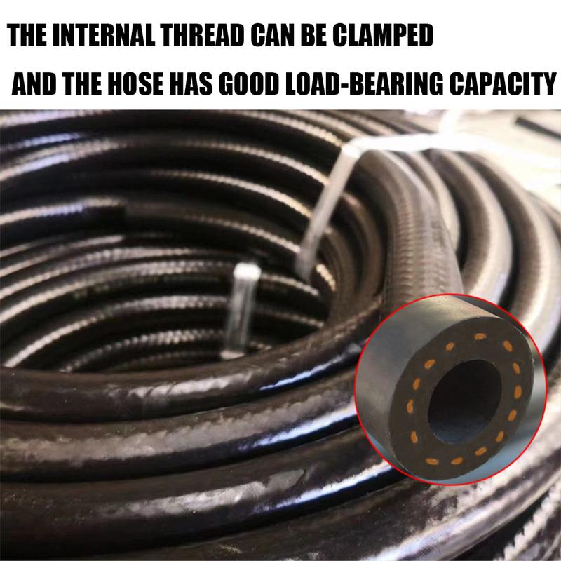 Nitrile rubber hose clamp steel wire rubber heat-resistant oil pipe diesel hose fuel nitrile low-pressure hose 1M heat-resistant