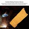 Pair Heat Resistant Welding Sleeve Spark Resistant Protective Cowhide Sleeves for Welder
