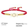Dawapara Wiccan Triple Moon Trinity Knot Women Adjustable Bracelet Goddess Symbol Good Luck Charm Stainless Steel Jewelry