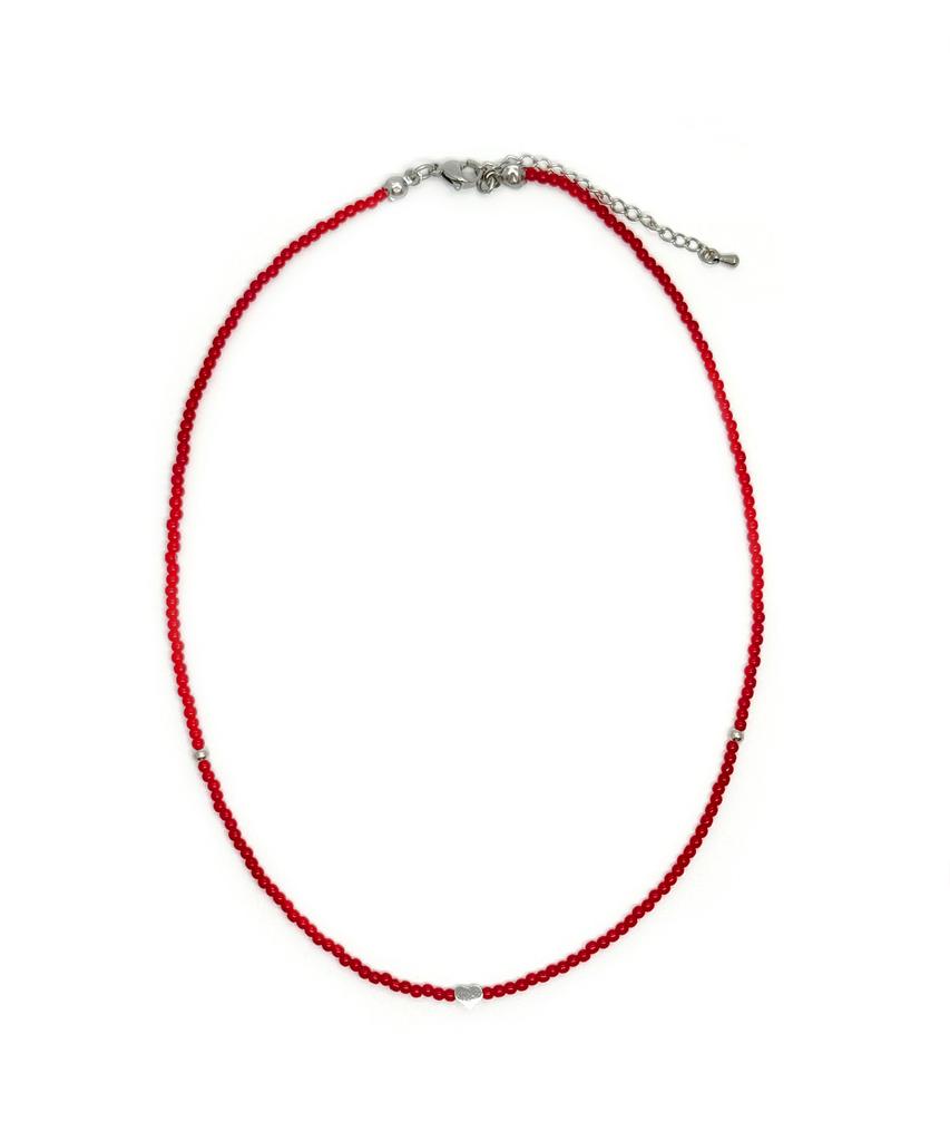 Monoflux Bt Heart Necklace_Cherry Pop