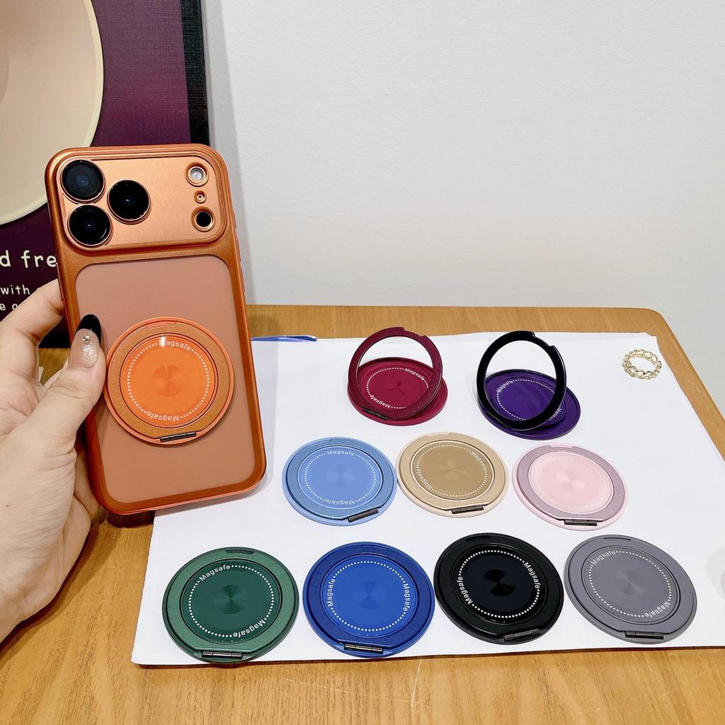 360° Rotating Magnetic Finger Ring Phone Stand & Adhesive Case