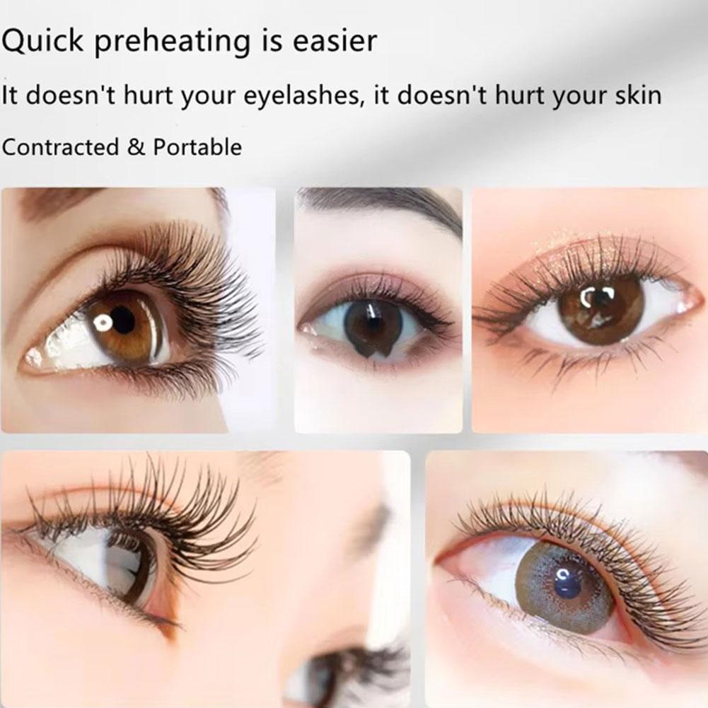 Electric Heated Eyelash Curler - Professional Quick Heating for Natural Lasting Curls, Temperature Controlled, USB Rechargeable