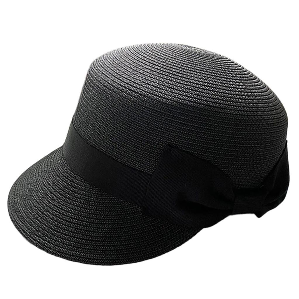 Western Straw Hat Handwoven Breathable Sun Hat British Hat Elegant Braided Belt Straw Hat Panama Hat