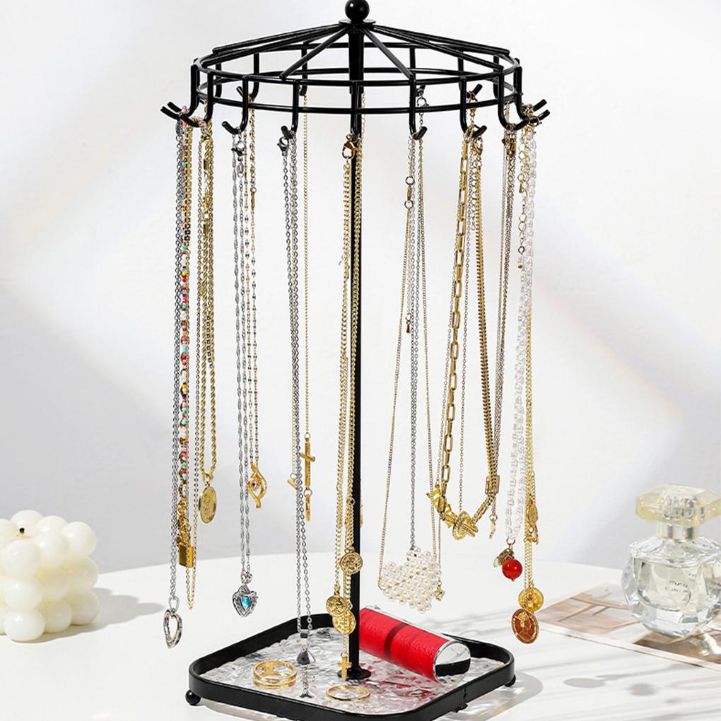 Trendy Iron Jewelry Organizer Stand For Necklace And Earrings Etc. For Easy