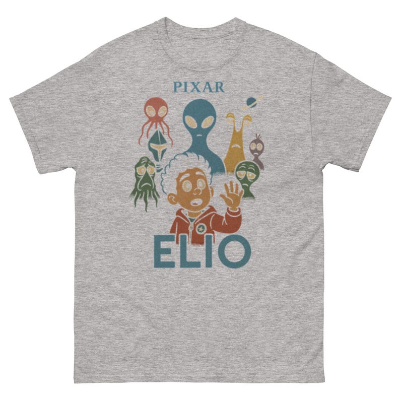 Pixar Elio Movie Shirt Cartoon Space Alien Tee Cute Sci Fi Character T Shirt for Kids and Adults Official Elio Merchandise Gift S