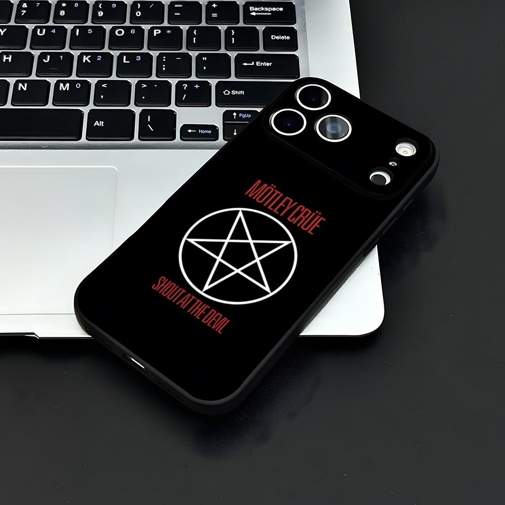 M-MotleyS Rock C-CrueS Phone Case For IPhone 17 Air 16 E Pro Max 15 14 13 Mini 12 Pro 11 Max Plus Black Soft Shell