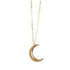 European-American Fashion Moon Pendant Clavicle Chain Necklace