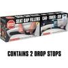 Drop Stop - The Original Patented Car Seat Gap Filler (As Seen On Shark Tank) - Between Seats Console Organizer, Set of 2 and Slide Free Pad and