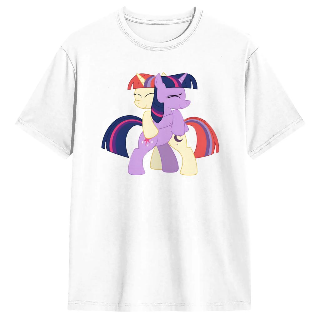 Rainbow Dash And Friends T Shirts Unisex Pure Cotton Funny TShirts Round Neck Free Hugs Tee Shirt Short Sleeve Clothes