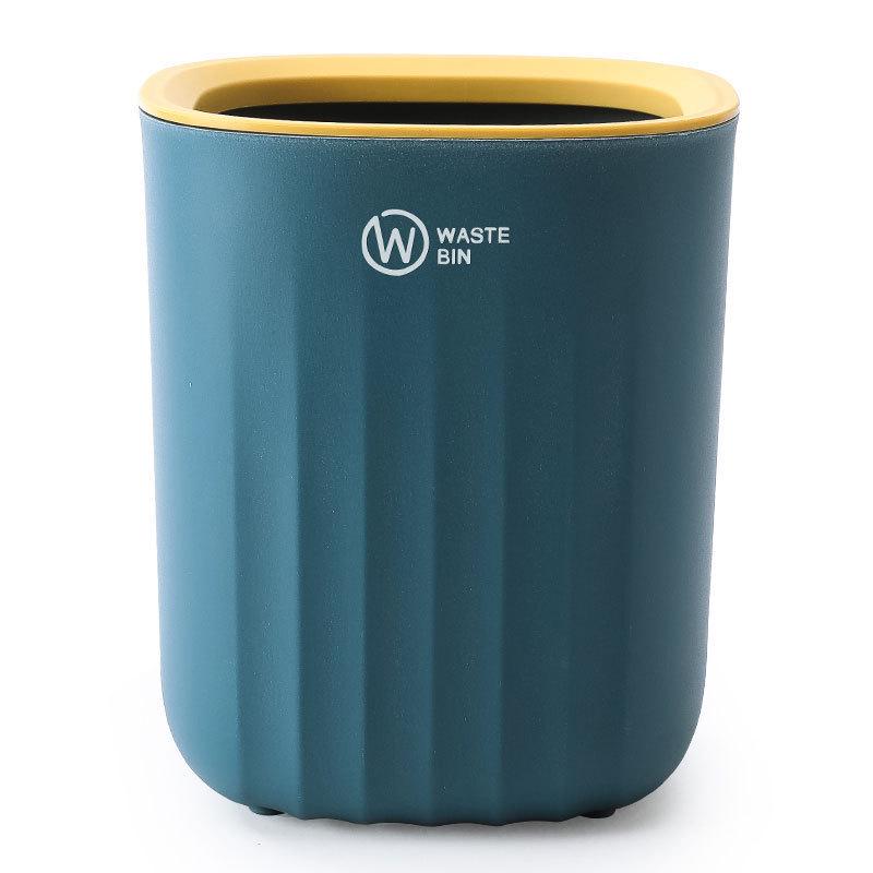 Minimalist Mini Desktop Trash Can for Fruit Peels - Lightweight, Small Storage Bin for Bedroom or Coffee Table.
