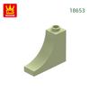 Non-Toxic 82Pcs/Lot 18653 Arch 1X3X2 Inverted Block Moc Color Accessories Compatible With Curved Brick Toys For Kid Educational Toy