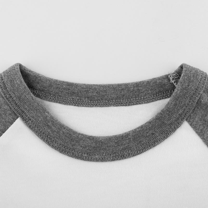 Koszulka dziecięca z długim rękawem na jesień 2024 - styl koreański