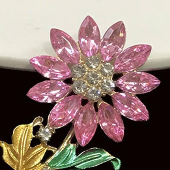 Flower Air Freshener Car Clip Universal Simple Installation Bling Faux
