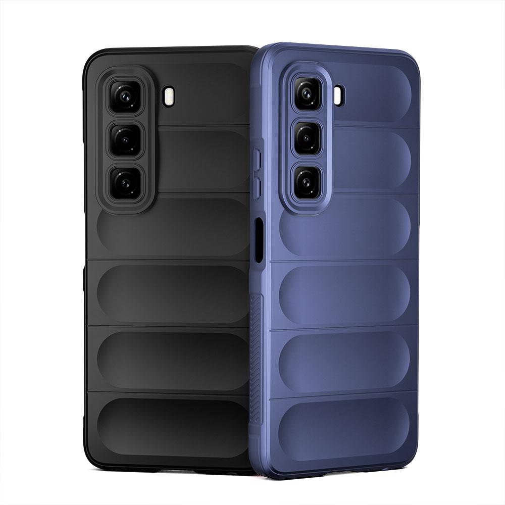 KEYSION Shockproof Matte Phone Case for Infinix Hot 50 4G Anti-skid Soft Silicone Phone Back Cover for Infinix Hot 50 Pro 4G