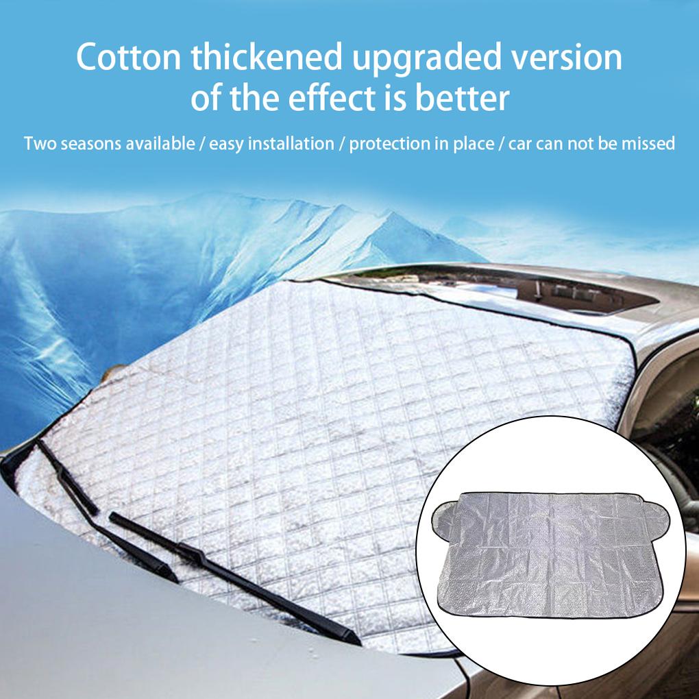 Front Car Snow Cover Windshield Outdoor Anti Ice Windscreen Automobiles Protection Summer Sunshade Protector Three