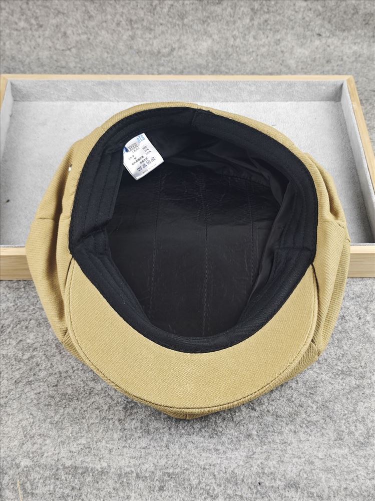Letní bavlněné velké velikosti 62 cm Čepice typu Newsboy Pánské keprové 8dílné dopředu kšiltovky Retro osmihranná čepice Pánské ležérní berety pro velké hlavy