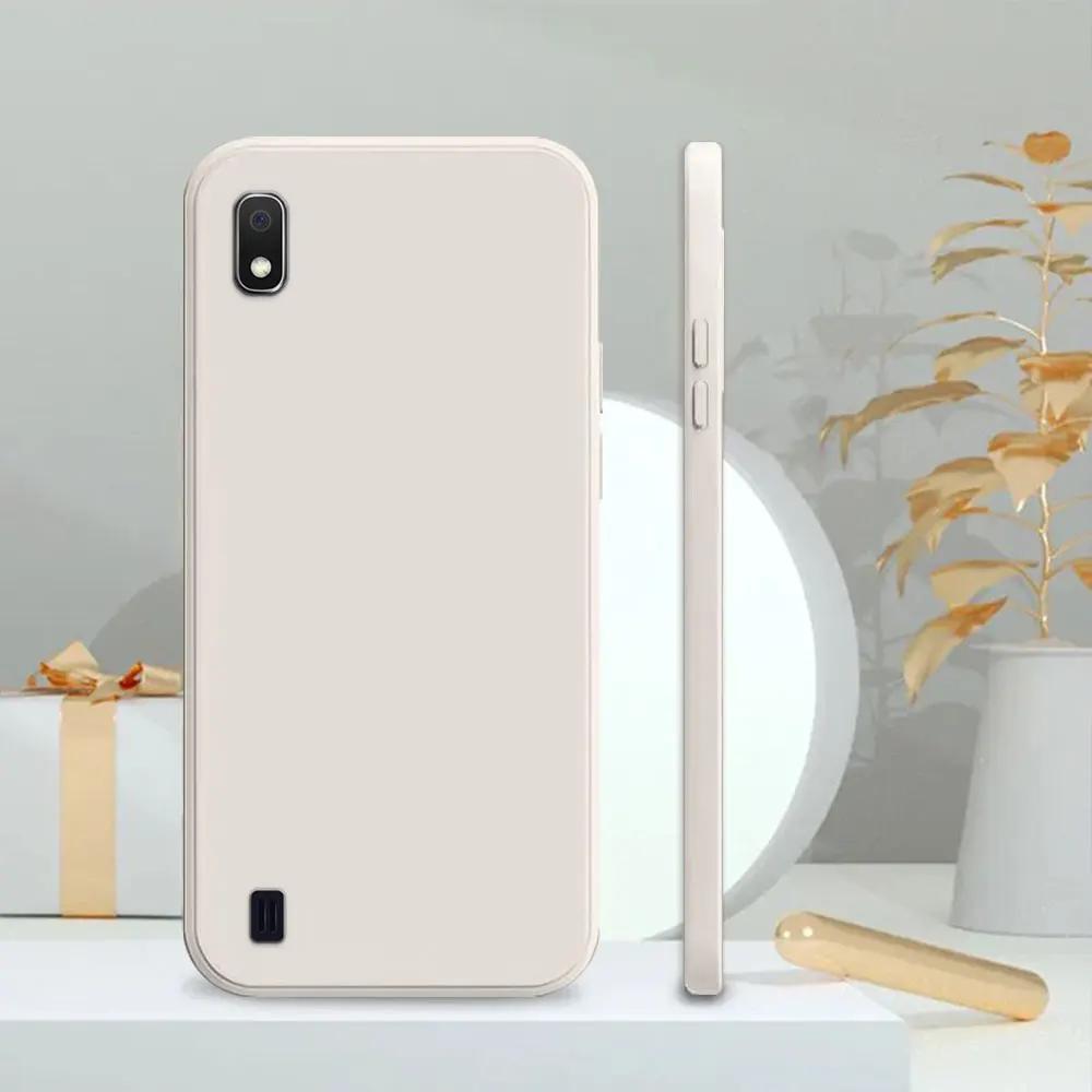 For Samsung A10 Case For Samsung Galaxy M10 A10S Coque Matte Soft Silicone Shockproof Cover Galaxy A10s Square Phone Case Fundas