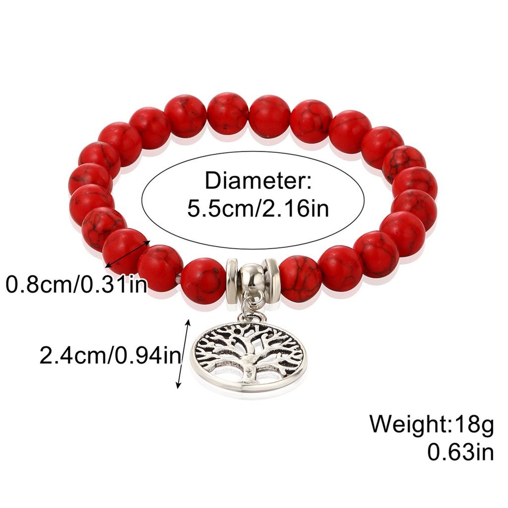 Fashionable Bohemian Ethnic Turquoise Beaded Bracelet Set For Women