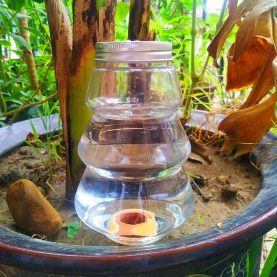 Automatic Watering Bulb Self-watering Terracotta Spike with Clear Bottle Drip Irrigation Tool Flower Watering Device for Houseplants Outdoor Plants
