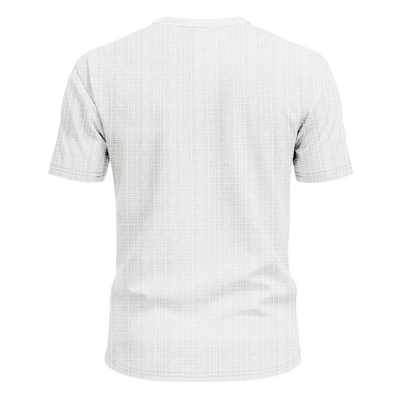 Men's Casual V-Neck Short Sleeve T-Shirt Breathable Loose Fit Quick Dry Summer Fashion Comfortable Linen-Like Bamboo T-Shirt