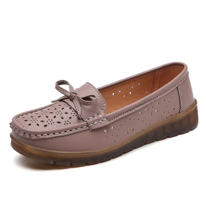 New Spring Bean Shoes for Women Super Soft and Comfortable Women's Singles Shoes for Middle-aged and Elderly People