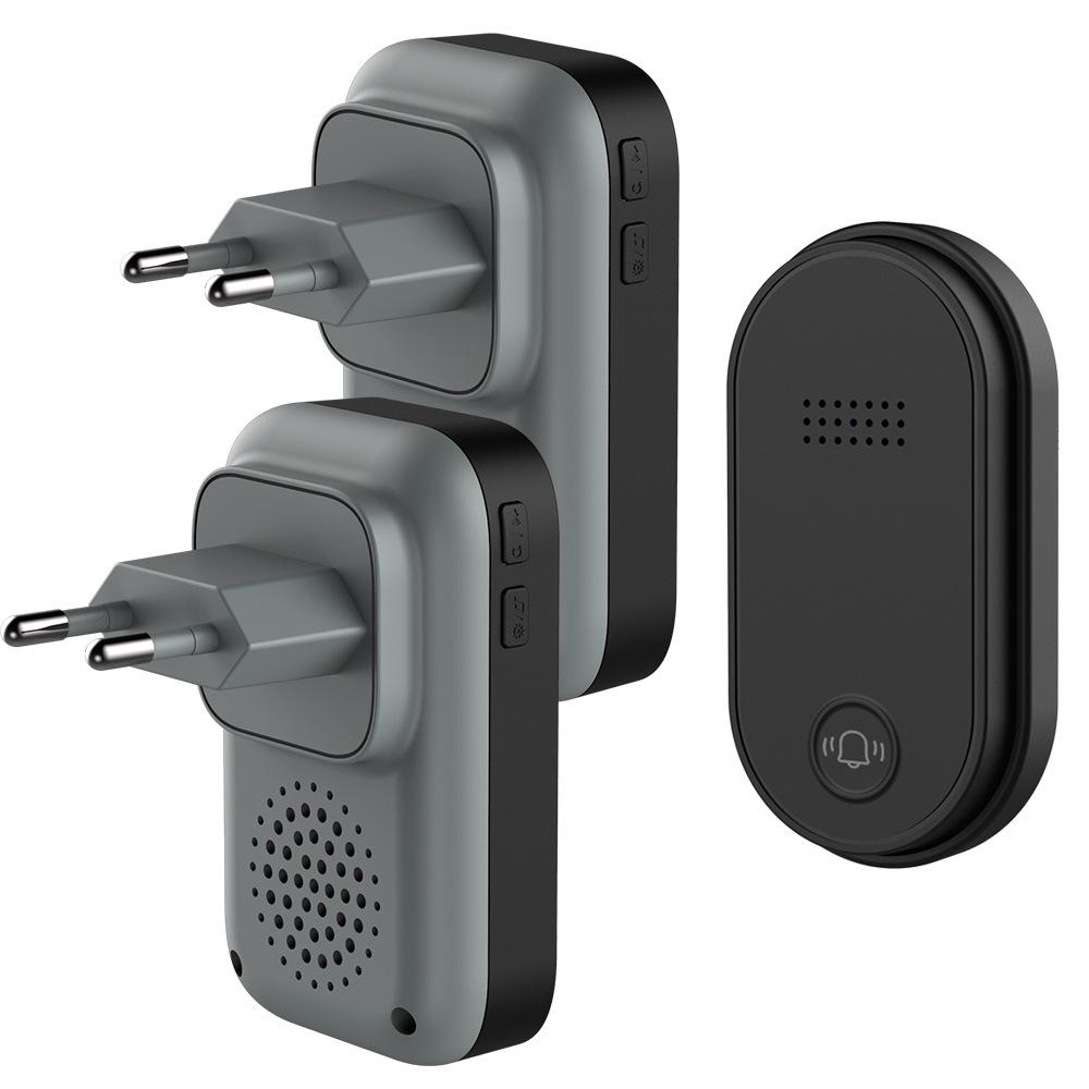 Dual-Mode Wireless Waterproof Battery-Free AC Doorbell