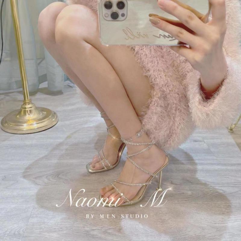 Women High Heel Sandals Summer New Fashion Open Toe Buckle Strap Black Peep Fashion Retro Plastic High Sexy Girls Comfortable